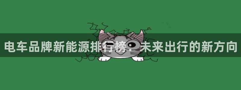 球盟会:电车品牌新能源排行榜:未来出行的新方向